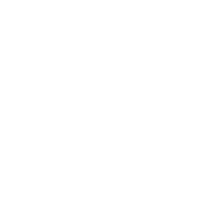 An icon with leaves forming a circle