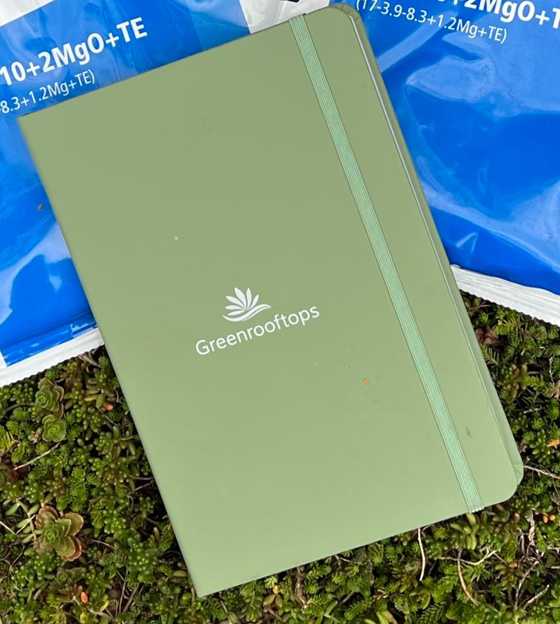 Greenrooftops Notebook - Free with 2 x Osmocote 1kg