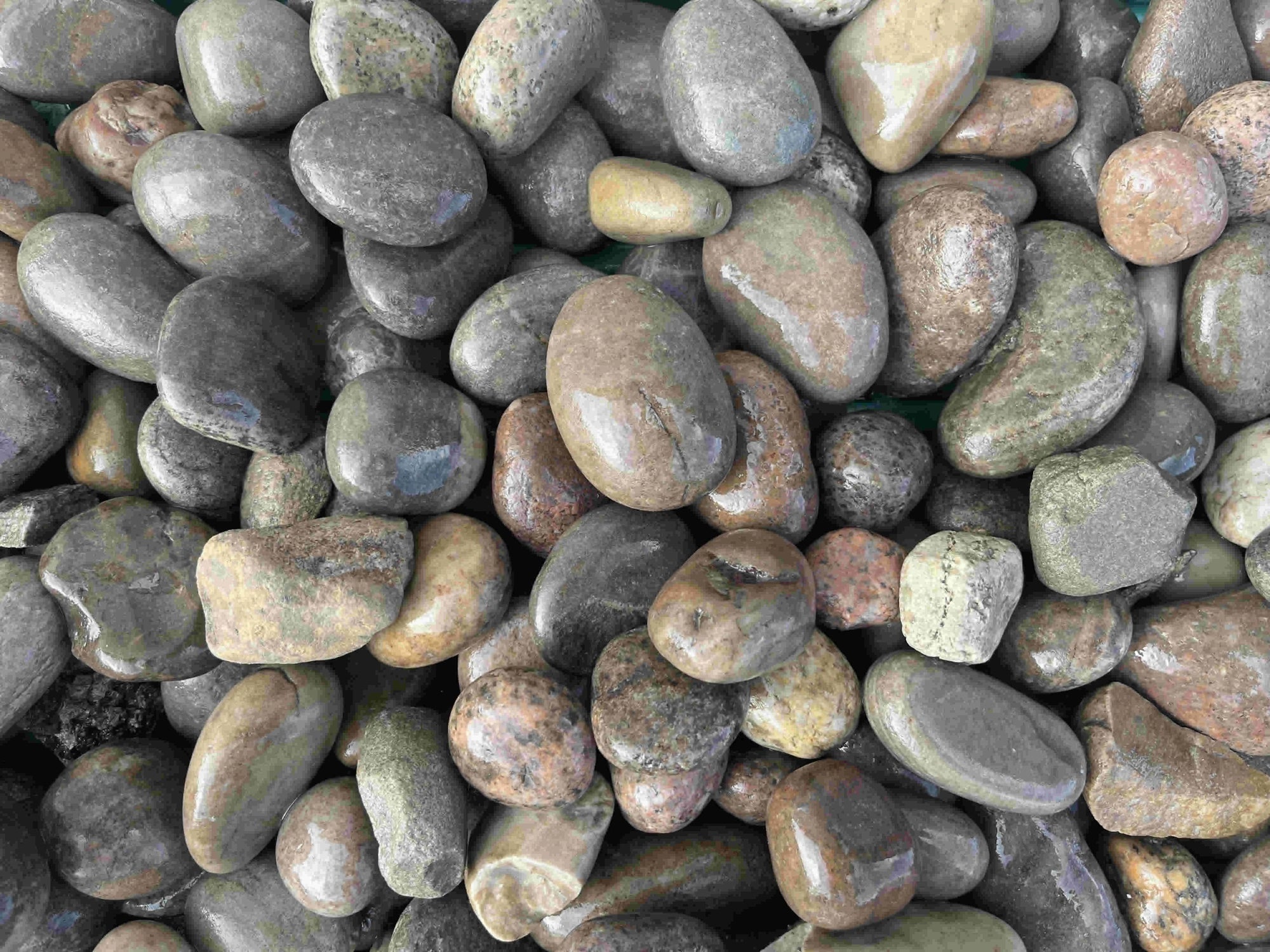 Image of pebbles in all varieties of colours