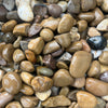 Close-up of small pebbles in various colors